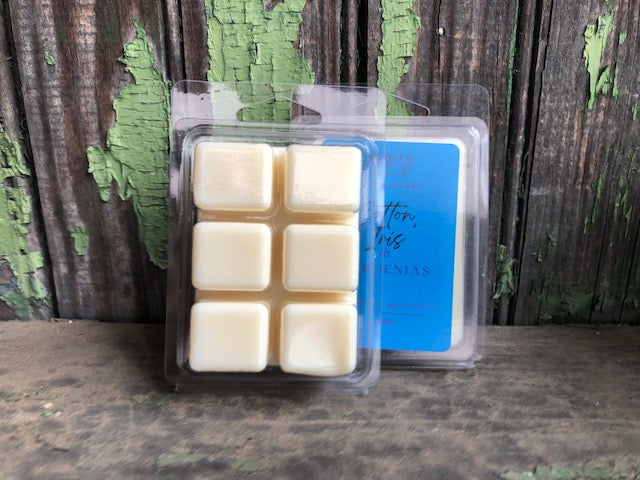 All of our wax melts are made with 100% soy wax. 