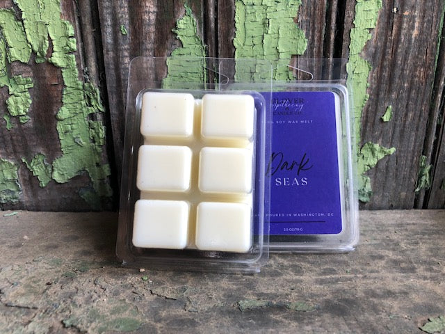 This dark and mysterious fragrance has an undeniable presence that takes over a room. This beautiful scent is a rich mix of sweet oranges, pine, grapefruit, cinnamon, and cloves. One wax melt cube should scent one room and this scent is particularly potent. All of our wax melts & candles are made with 100% soy wax.